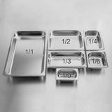 NNEAGS 4X GN Pan Full Size 1/3 GN Pan 15cm Deep Stainless Steel Tray