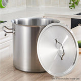 NNEAGS Stock Pot 170L Top Grade Thick Stainless Steel Stockpot 18/10 Without Lid
