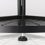 NNEAGS 5 Tier Steel Triangular  Corner Stand Multi-Functional Shelves Portable Storage Organizer