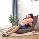 NNEAGS 4X Lounge Floor Recliner Adjustable Lazy Sofa Bed Folding Game Chair Coffee