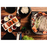 NNEAGS 2X Portable Korean BBQ Butane Gas Stove Stone Grill Plate Non Stick Coated Square