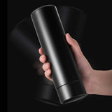 NNEAGS 500ML Stainless Steel Smart LCD Thermometer Display Bottle Vacuum Flask Thermos Black
