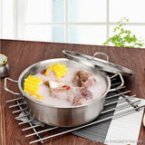 NNEAGS Stock Pot 58L Top Grade Thick Stainless Steel Stockpot 18/10 Without Lid