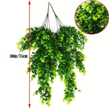 NNETM "Set of 2 Premium UV Resistant Eucalyptus Leaf Arrangements - Lifelike Artificial Flowers