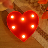 NNETM Romantic Red Heart Shape Decorative Light | Proposal & Event Atmosphere Light