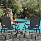 NNECW 4 Pieces Folding Chairs with Ergonomic Backrest for Outdoor