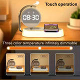 NNETM Fantasy Tropical Night Light & Wireless Charger Stand with Digital Alarm Clock