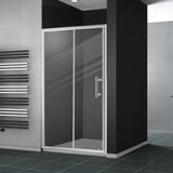 NNEIDS Bath Shower Enclosure Screen Seal Strip Glass Shower Door 1300x1900mm