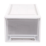 NNEIDS 2x Plastic Wide Drawer Shoes Storage Boxes Stackable Clothes Kids Toys Organiser