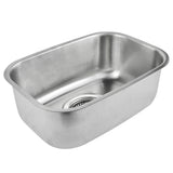 NNEIDS Kitchen Sink Stainless Steel Under/Topmount Handmade Laundry  Single Bowl