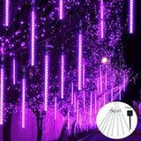 NNETM Galactic Glow: Purple Christmas Solar Meteor Shower Lamp