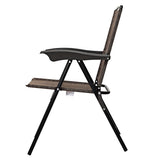 NNECW 2 Pieces Patio Folding Chairs with Armrest