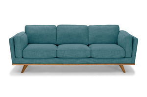 NNEDSZ Seater Sofa Teal Fabric Lounge Set for Living Room Couch with Wooden Frame
