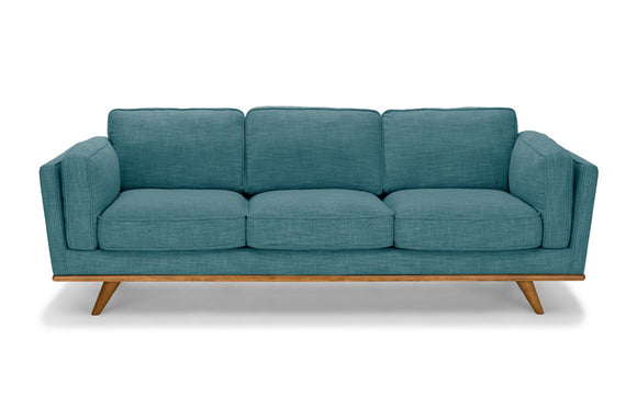 NNEDSZ Seater Sofa Teal Fabric Lounge Set for Living Room Couch with Wooden Frame