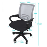 NNEIDS Office Chair Gaming Computer Chairs Mesh Executive Back Seating Study Seat Grey