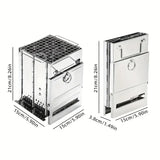 NNETM Portable Folding Stainless Steel Wood Burning Camping Stove
