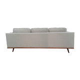 NNEDSZ Seater Sofa Beige Fabric Modern Lounge Set for Living Room Couch with Wooden Frame