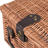 NNEIDS 2 Person Picnic Basket Wicker Baskets Set Insulated Outdoor Blanket Gift Storage