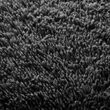 NNEIDS Soft Shag Shaggy Floor Confetti Rug Carpet Home Decor 80x120cm Black