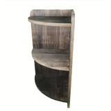 NNETM Vintage Solid Wood Corner Cabinet - Multi-Layer Sundries Organizer