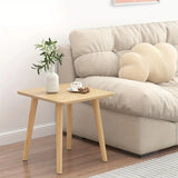 NNETM Rustic Wood Side Table - No-Tool Assembly