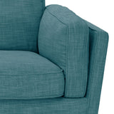 NNEDSZ Seater Sofa Teal Fabric Lounge Set for Living Room Couch with Wooden Frame