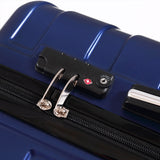 NNEIDS Suitcase Luggage Set 3 Piece Sets Travel Organizer Hard Cover Packing Lock Navy