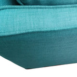 NNEDSZ Seater Sofa Teal Fabric Lounge Set for Living Room Couch with Wooden Frame