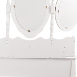 NNEIDS Dressing Table Jewellery Organiser Mirror Makeup Drawer Bedroom Furniture