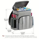 NNETM Large Capacity Waterproof Picnic Backpack - Grey