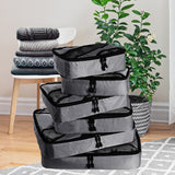 NNEIDS 6 Pcs Travel Cubes Storage Toiletry Bag Clothes Luggage Organizer Packing Bags