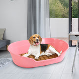 NNEIDS Large 85cm Plastic Pet Bed with Ventilation Holes Resting Plastic Dog Basket