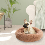 NNEIDS Pet Bed Mattress Dog Beds Bedding Cat Pad Mat Cushion Winter M Brown