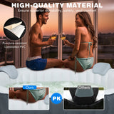 NNECW Gray Inflatable Hot Tub Spa with Pool Cover for Indoor and Outdoor Use
