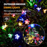 NNETM Decorative Solar Flower Lights - Illuminate Your Outdoor Space with 30 Fairy Cherry Flowers