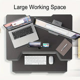 NNETM Foldable Standing Automatic Lifting Computer Table Desk