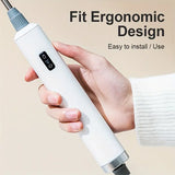 NNETM Portable Electric Sprayer with Adjustable Brass Nozzle - 5L/33.82oz Capacity, White