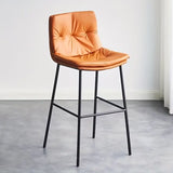 NNETM Iron Bar Chair with Backrest - Orange (75cm)