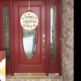 NNETM Valentine's Day Wooden Door Hanger - Heartwarming Sign for Love Celebrations