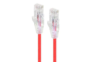 NNEIDS CAT6 28AWG RED PATCH LEAD 0.5M SLIM