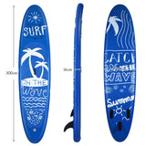 NNECW 300 x 76 x 16cm Inflatable Stand Up Long Surf Paddle Board