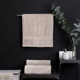 NNEIDS Comfort Cotton Bamboo Towel 5pc Set - Beige