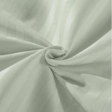 NNEKG Royal Comfort 1200TC 100% Cotton Stripe Bed Sheet Set (King Seafoam Green)