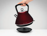 NNEDPE Morphy Richards 2200W Evoke 1.5L Pyramid Red Stainless Steel Kettle