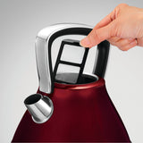 NNEDPE Morphy Richards 2200W Evoke 1.5L Pyramid Red Stainless Steel Kettle