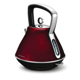 NNEDPE Morphy Richards 2200W Evoke 1.5L Pyramid Red Stainless Steel Kettle