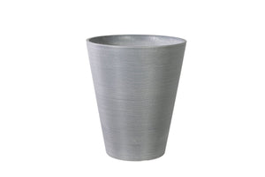NNEDSZ Textured Round Grey Planter 47cm