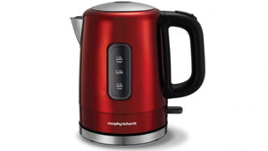 NNEDPE Morphy Richards 1L Accents Stainless Steel Kettle Red