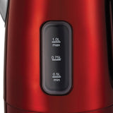 NNEDPE Morphy Richards 1L Accents Stainless Steel Kettle Red