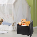 NNETM Foldable Leather Storage Stool - Stylish Lodge Design